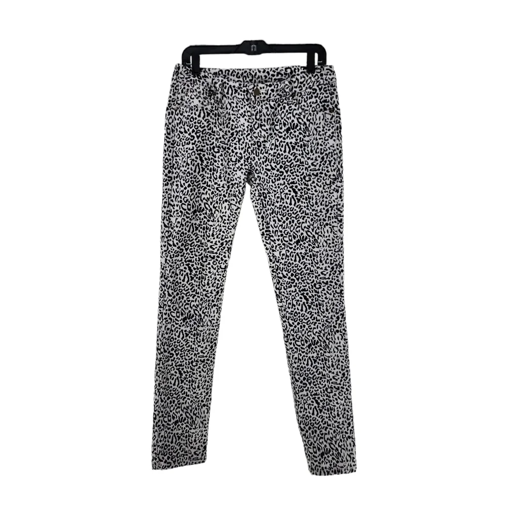 Garnet Hill Women's Animal Print Straight Leg Jean - 8L